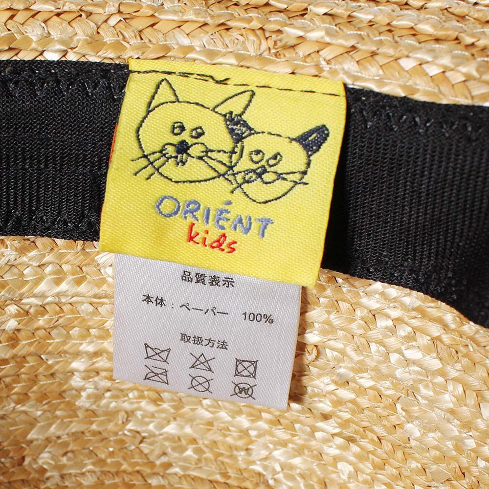 リボン巻麦カンカン帽